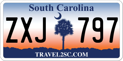 SC license plate ZXJ797