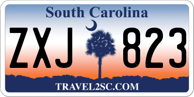 SC license plate ZXJ823