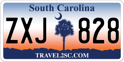 SC license plate ZXJ828