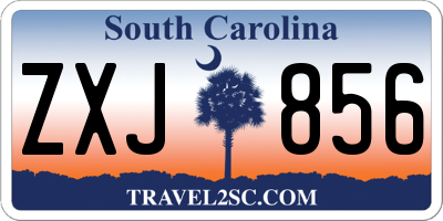 SC license plate ZXJ856