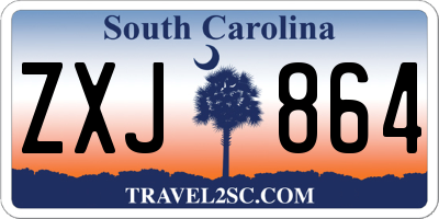SC license plate ZXJ864