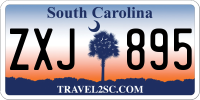SC license plate ZXJ895