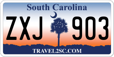 SC license plate ZXJ903