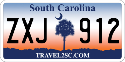 SC license plate ZXJ912