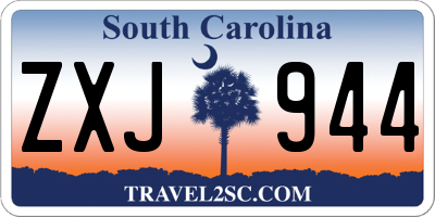 SC license plate ZXJ944