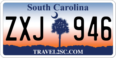 SC license plate ZXJ946