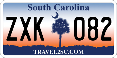 SC license plate ZXK082