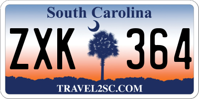 SC license plate ZXK364