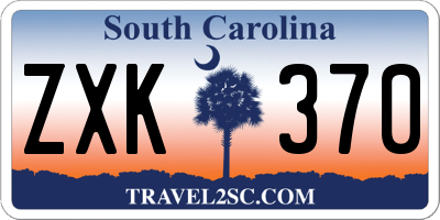 SC license plate ZXK370