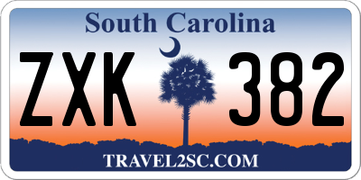 SC license plate ZXK382