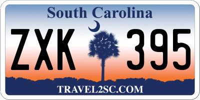 SC license plate ZXK395