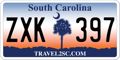 SC license plate ZXK397