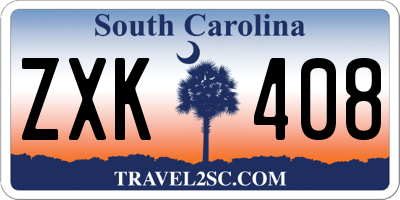 SC license plate ZXK408