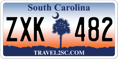 SC license plate ZXK482