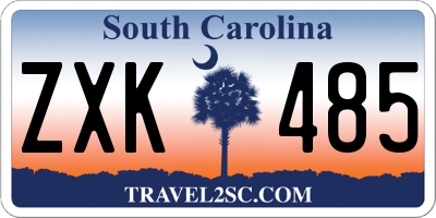 SC license plate ZXK485