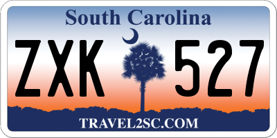 SC license plate ZXK527