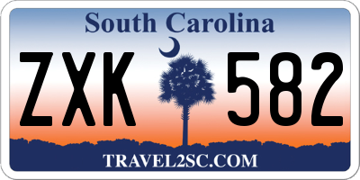 SC license plate ZXK582