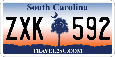 SC license plate ZXK592