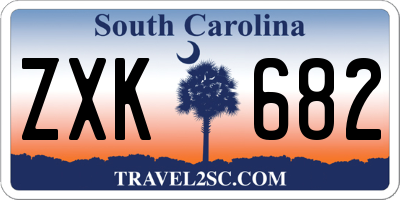 SC license plate ZXK682