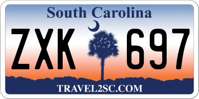 SC license plate ZXK697