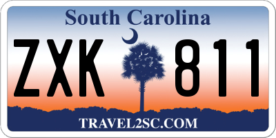 SC license plate ZXK811