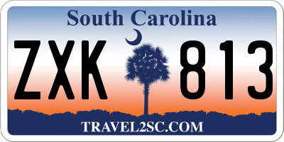 SC license plate ZXK813