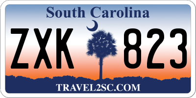 SC license plate ZXK823
