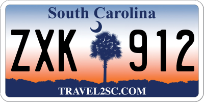 SC license plate ZXK912