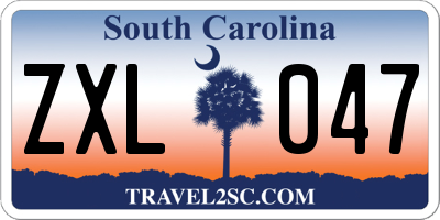 SC license plate ZXL047