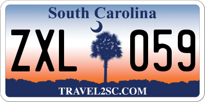 SC license plate ZXL059