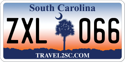 SC license plate ZXL066