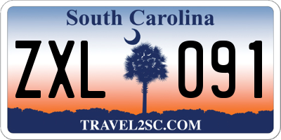 SC license plate ZXL091