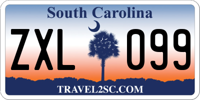 SC license plate ZXL099