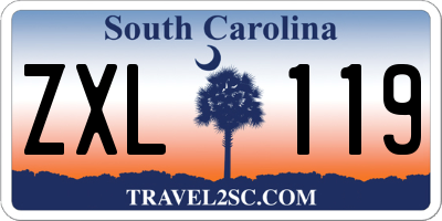 SC license plate ZXL119