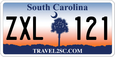SC license plate ZXL121