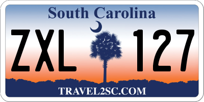 SC license plate ZXL127