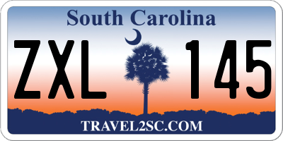SC license plate ZXL145