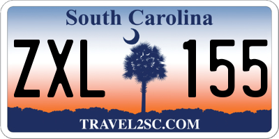 SC license plate ZXL155