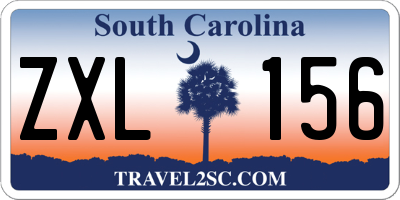 SC license plate ZXL156