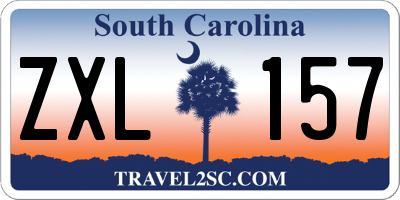 SC license plate ZXL157