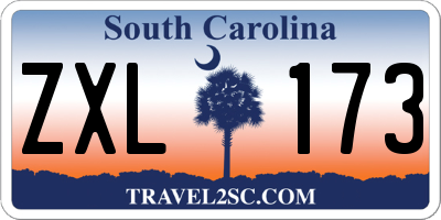 SC license plate ZXL173