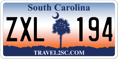 SC license plate ZXL194