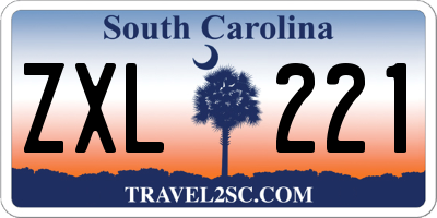 SC license plate ZXL221