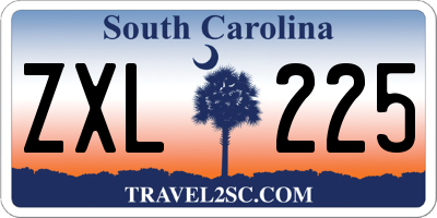 SC license plate ZXL225