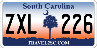 SC license plate ZXL226