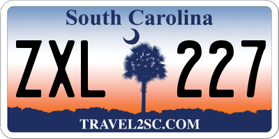 SC license plate ZXL227