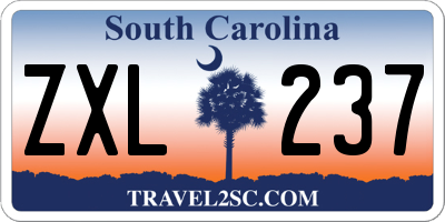 SC license plate ZXL237