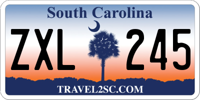 SC license plate ZXL245