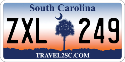 SC license plate ZXL249