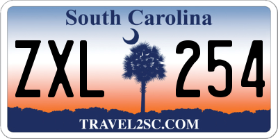 SC license plate ZXL254